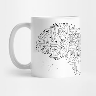 Circuit board brain Mug